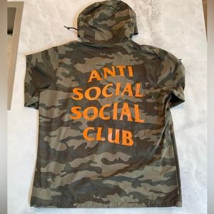 Anti Social Social Club Anorak Jacket (SS21) Camo Size Medium Lightly Worn